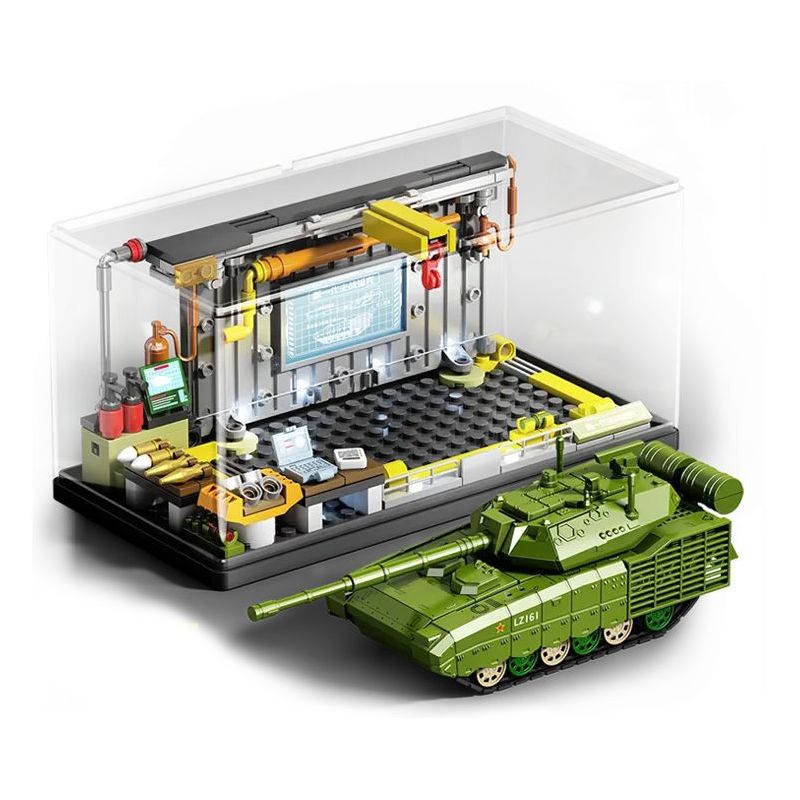 SEMBO 203261 Xếp hình lắp ráp ghép mô hình Một quốc gia hùng mạnh: thế hệ xe tăng chiến đấu chủ lực mới