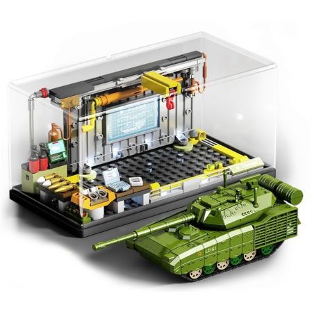 SEMBO 203261 Xếp hình lắp ráp ghép mô hình Một quốc gia hùng mạnh: thế hệ xe tăng chiến đấu chủ lực mới