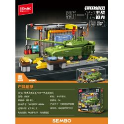 SEMBO 203261 Xếp hình lắp ráp ghép mô hình Một quốc gia hùng mạnh: thế hệ xe tăng chiến đấu chủ lực mới