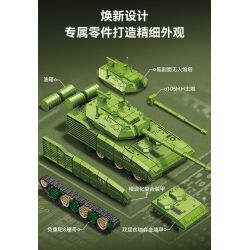 SEMBO 203261 Xếp hình lắp ráp ghép mô hình Một quốc gia hùng mạnh: thế hệ xe tăng chiến đấu chủ lực mới