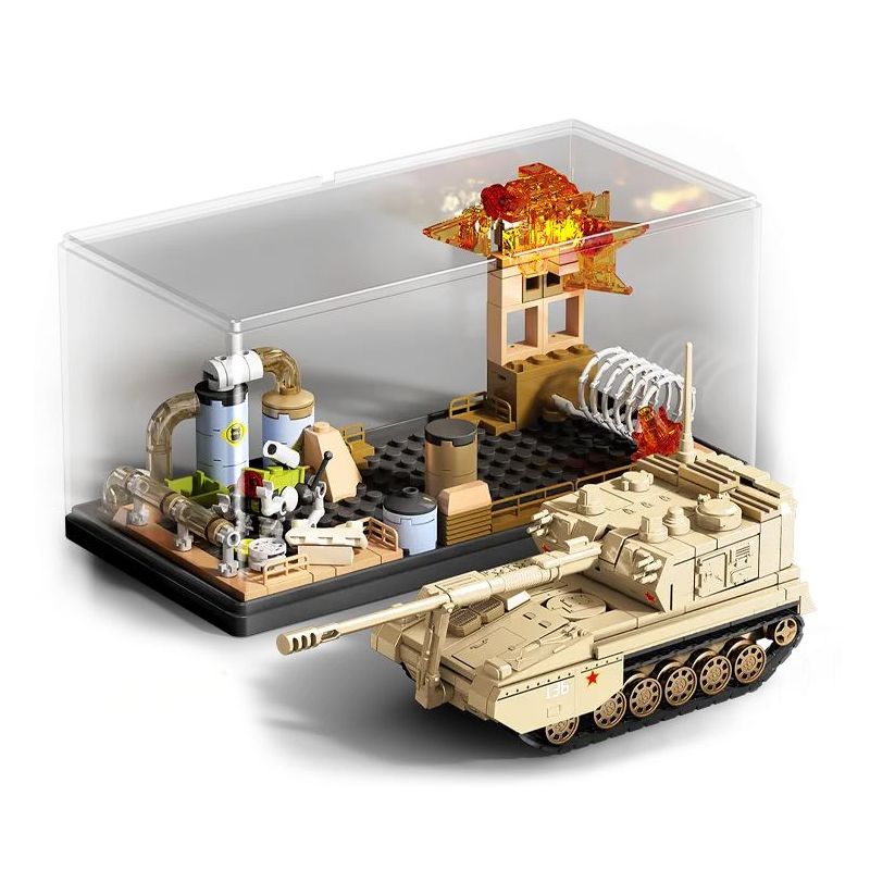 SEMBO 203262 Xếp hình lắp ráp ghép mô hình Một đất nước hùng mạnh: Pháo tự hành PLZ05