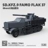 ThirdParty 300025 SD.KFZ.9 Famo Flak 37 Xếp hình lắp ráp ghép mô hình Tàu sân bay pháo 88mm của Đức 1:35