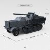 ThirdParty 300025 SD.KFZ.9 Famo Flak 37 Xếp hình lắp ráp ghép mô hình Tàu sân bay pháo 88mm của Đức 1:35