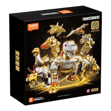 BLOKEES 71193 Xếp hình lắp ráp ghép mô hình Transformers 2026 Phiên bản kỷ yếu Khủng long sa mạc