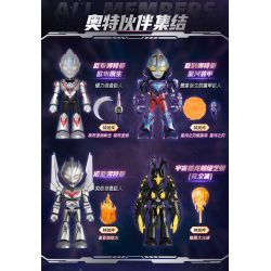 BLOKEES 74871 Xếp hình lắp ráp ghép mô hình Ultraman Magic Edition: Ultra Partners Phần 4: Khủng long không gian Super Chiton (Toàn bộ cơ thể)