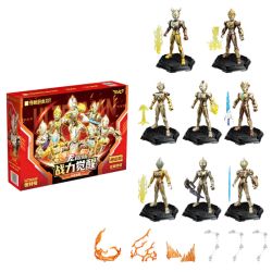 Keeppley 75400 Xếp hình lắp ráp ghép mô hình Ultraman Zero Phiên bản không giới hạn Mã vàng vinh quang Thức tỉnh sức mạnh chiến đấu