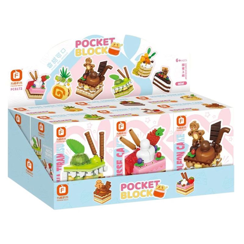 Forange FC8172 Xếp hình lắp ráp ghép mô hình Xưởng ngọt ngào 6 loại