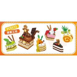 Forange FC8172 Xếp hình lắp ráp ghép mô hình Xưởng ngọt ngào 6 loại