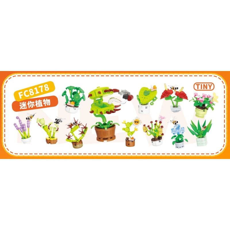 Forange FC8178 Xếp hình lắp ráp ghép mô hình Cây mini NHỎ