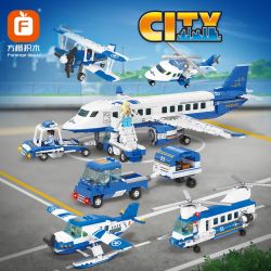 Forange FC3334 Xếp hình lắp ráp ghép mô hình Máy bay chở khách 4 tổ hợp