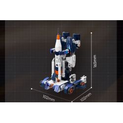 F5 F5-A0105 Xếp hình lắp ráp ghép mô hình Quả bom thứ hai của máy biến hình bầu trời đầy sao: trạm vũ trụ, trung tâm không gian sâu, cơ chế biến hình trực tiếp