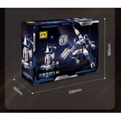 F5 F5-A0107 Xếp hình lắp ráp ghép mô hình Quả bom thứ hai của cỗ máy biến hình bầu trời đầy sao: bệ phóng tên lửa, cỗ máy hợp nhất bầu trời, cơ khí biến hình trực tiếp