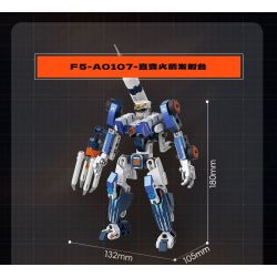 F5 F5-A0107 Xếp hình lắp ráp ghép mô hình Quả bom thứ hai của cỗ máy biến hình bầu trời đầy sao: bệ phóng tên lửa, cỗ máy hợp nhất bầu trời, cơ khí biến hình trực tiếp