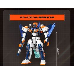 F5 F5-A0107 Xếp hình lắp ráp ghép mô hình Quả bom thứ hai của cỗ máy biến hình bầu trời đầy sao: bệ phóng tên lửa, cỗ máy hợp nhất bầu trời, cơ khí biến hình trực tiếp