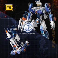 F5 F5-A0107 Xếp hình lắp ráp ghép mô hình Quả bom thứ hai của cỗ máy biến hình bầu trời đầy sao: bệ phóng tên lửa, cỗ máy hợp nhất bầu trời, cơ khí biến hình trực tiếp