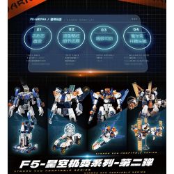 F5 F5-A0107 Xếp hình lắp ráp ghép mô hình Quả bom thứ hai của cỗ máy biến hình bầu trời đầy sao: bệ phóng tên lửa, cỗ máy hợp nhất bầu trời, cơ khí biến hình trực tiếp