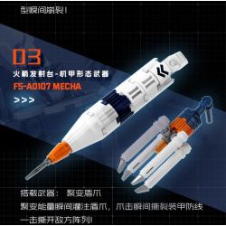 F5 F5-A0107 Xếp hình lắp ráp ghép mô hình Quả bom thứ hai của cỗ máy biến hình bầu trời đầy sao: bệ phóng tên lửa, cỗ máy hợp nhất bầu trời, cơ khí biến hình trực tiếp