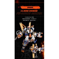 F5 F5-A0107 Xếp hình lắp ráp ghép mô hình Quả bom thứ hai của cỗ máy biến hình bầu trời đầy sao: bệ phóng tên lửa, cỗ máy hợp nhất bầu trời, cơ khí biến hình trực tiếp