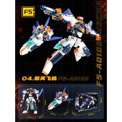 F5 F5-A0108 Xếp hình lắp ráp ghép mô hình Quả bom thứ hai của cỗ máy biến hình bầu trời đầy sao: tàu con thoi, tàu tuần dương không gian, cơ khí biến hình trực tiếp