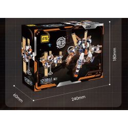 F5 F5-A0108 Xếp hình lắp ráp ghép mô hình Quả bom thứ hai của cỗ máy biến hình bầu trời đầy sao: tàu con thoi, tàu tuần dương không gian, cơ khí biến hình trực tiếp