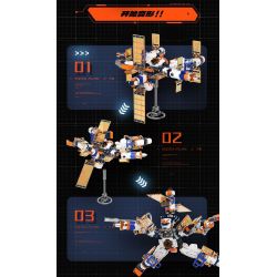 F5 F5-A0108 Xếp hình lắp ráp ghép mô hình Quả bom thứ hai của cỗ máy biến hình bầu trời đầy sao: tàu con thoi, tàu tuần dương không gian, cơ khí biến hình trực tiếp