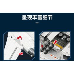 JIESTAR JJ9226 Xếp hình lắp ráp ghép mô hình Máy bay ném bom Tu-160