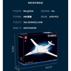 JIESTAR JJ9226 Xếp hình lắp ráp ghép mô hình Máy bay ném bom Tu-160