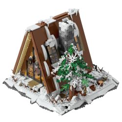 Xbert 66151 A-Frame Snow Cabin Xếp hình lắp ráp ghép mô hình lều tuyết khung chữ A