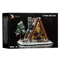 Xbert 66151 A-Frame Snow Cabin Xếp hình lắp ráp ghép mô hình lều tuyết khung chữ A