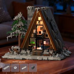 Xbert 66151 A-Frame Snow Cabin Xếp hình lắp ráp ghép mô hình lều tuyết khung chữ A