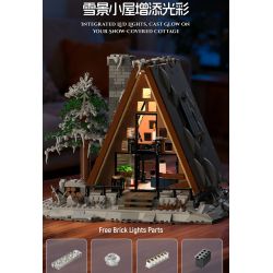 Xbert 66151 A-Frame Snow Cabin Xếp hình lắp ráp ghép mô hình lều tuyết khung chữ A