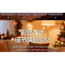 Xbert 66151 A-Frame Snow Cabin Xếp hình lắp ráp ghép mô hình lều tuyết khung chữ A