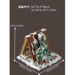 Xbert 66151 A-Frame Snow Cabin Xếp hình lắp ráp ghép mô hình lều tuyết khung chữ A