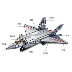 Kazi KY84030 84030 non  MÁY BAY CHIẾN ĐẤU J-20 bộ đồ chơi xếp lắp ráp ghép mô hình Field Army FIELD ARMY J-20 FIGHTER PLANE Chiến Trường 324 khối