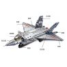 Kazi KY84030 84030 non  MÁY BAY CHIẾN ĐẤU J-20 bộ đồ chơi xếp lắp ráp ghép mô hình Field Army FIELD ARMY J-20 FIGHTER PLANE Chiến Trường 324 khối