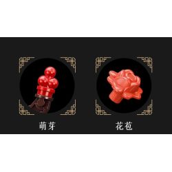 JIESTAR JJ9257 Plum Blossom Potted Plant Xếp hình lắp ráp ghép mô hình Chậu hoa mận kiêu hãnh