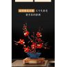 JIESTAR JJ9257 Plum Blossom Potted Plant Xếp hình lắp ráp ghép mô hình Chậu hoa mận kiêu hãnh
