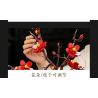 JIESTAR JJ9257 Plum Blossom Potted Plant Xếp hình lắp ráp ghép mô hình Chậu hoa mận kiêu hãnh