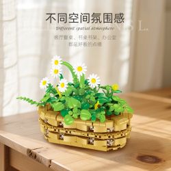 JIESTAR JJ9188 Xếp hình lắp ráp ghép mô hình Chậu hoa cúc nhỏ