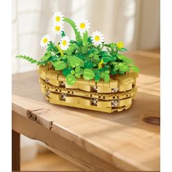 JIESTAR JJ9188 Xếp hình lắp ráp ghép mô hình Chậu hoa cúc nhỏ