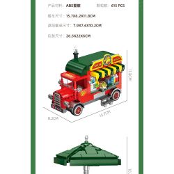 JIESTAR JJ9248 Mexican Taco Xếp hình lắp ráp ghép mô hình Taco Mexico