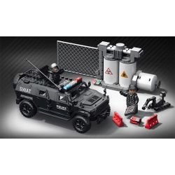 Le Yi 88102 The Bomb Squad Xếp hình lắp ráp ghép mô hình Tủ đựng vết thương