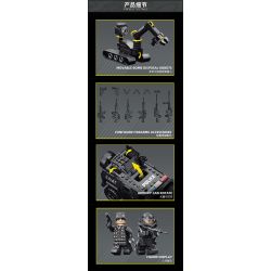 Le Yi 88102 The Bomb Squad Xếp hình lắp ráp ghép mô hình Tủ đựng vết thương