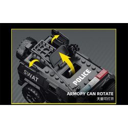 Le Yi 88102 The Bomb Squad Xếp hình lắp ráp ghép mô hình Tủ đựng vết thương