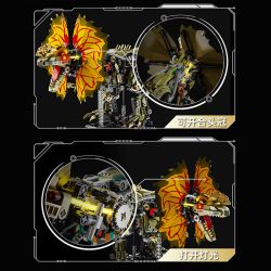 Beautiful and 13101 Xếp hình lắp ráp ghép mô hình Cơ Khí Đôi Vương Miện Rồng