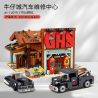 small angle JD111 Xếp hình lắp ráp ghép mô hình Thành phố Cowboy: Trung tâm sửa chữa ô tô