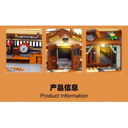 small angle JD111 Xếp hình lắp ráp ghép mô hình Thành phố Cowboy: Trung tâm sửa chữa ô tô