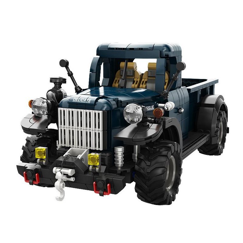 EIKEE Y26011 Xếp hình lắp ráp ghép mô hình Power Wagon 1952 Xe bán tải cổ điển 1:16