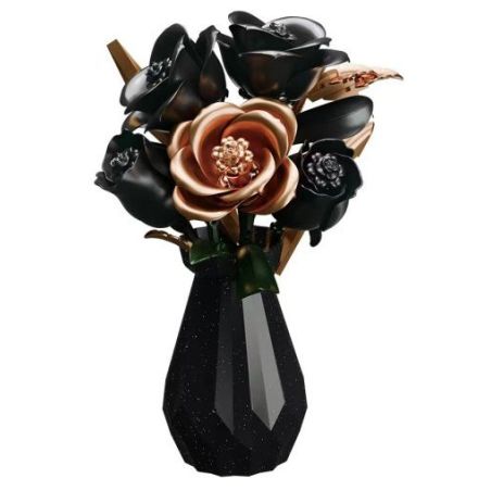 DK 3031 Xếp hình lắp ráp ghép mô hình hoa hồng vàng đen