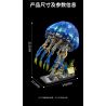 Takuki T1127 Bionic Glowing Mech Jellyfish Xếp hình lắp ráp ghép mô hình Sứa ánh sáng cơ học sinh học